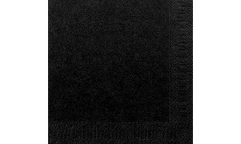 Serviettes Duni 33x33 - 2 plis - Noir - 125 pcs